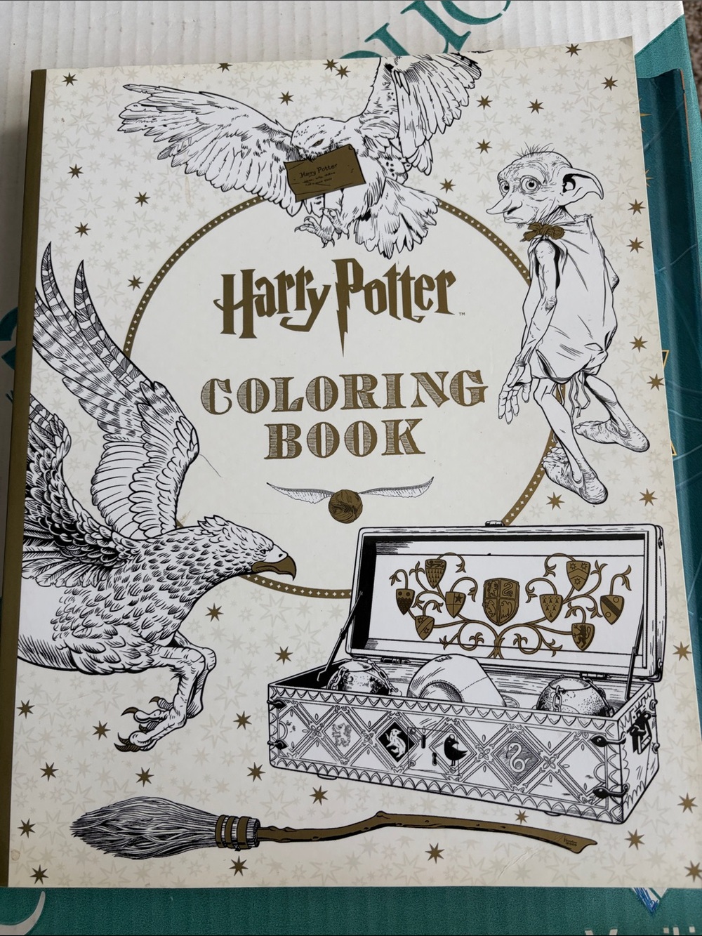 Scholastic Harry Potter Coloring Book - White, Gold, Black